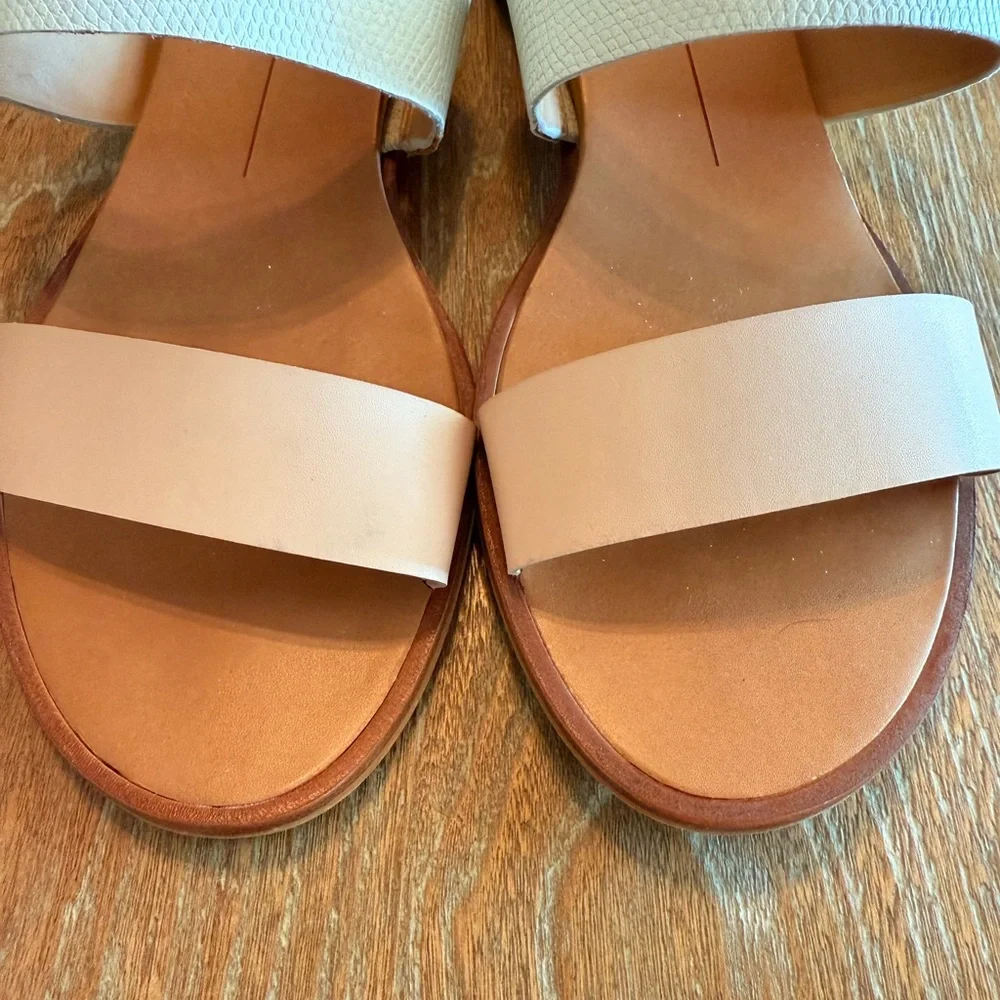 DOLCE VITA Vala Duo Tone Slip On Sandals Women’s Size 8 - Picture 4 of 9